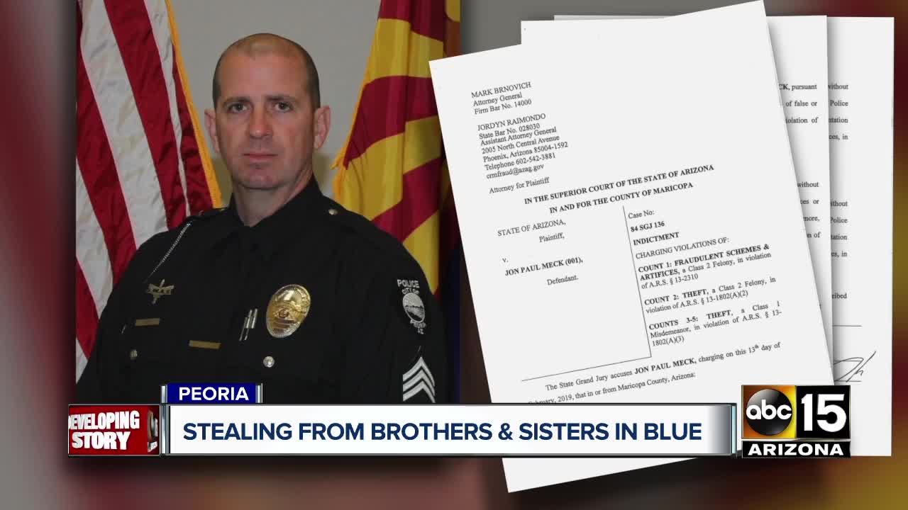 Peoria Sergeant accused of stealing money from police group