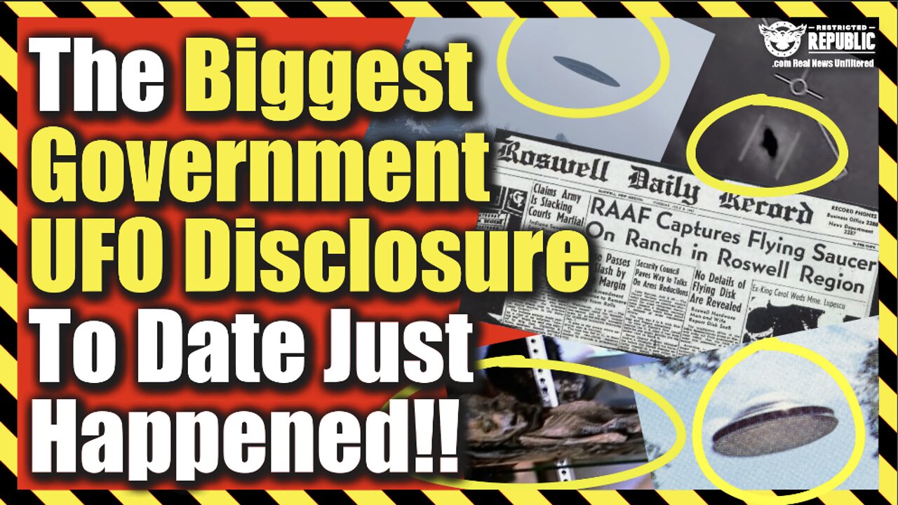 The Biggest Government UFO Admission To Date Just Happened! You’ll Be Floored!