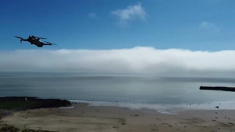 Porthcawl Drone: Sandy Bay with 2 Drones