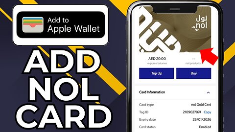 HOW TO ADD NOL CARD TO APPLE WALLET