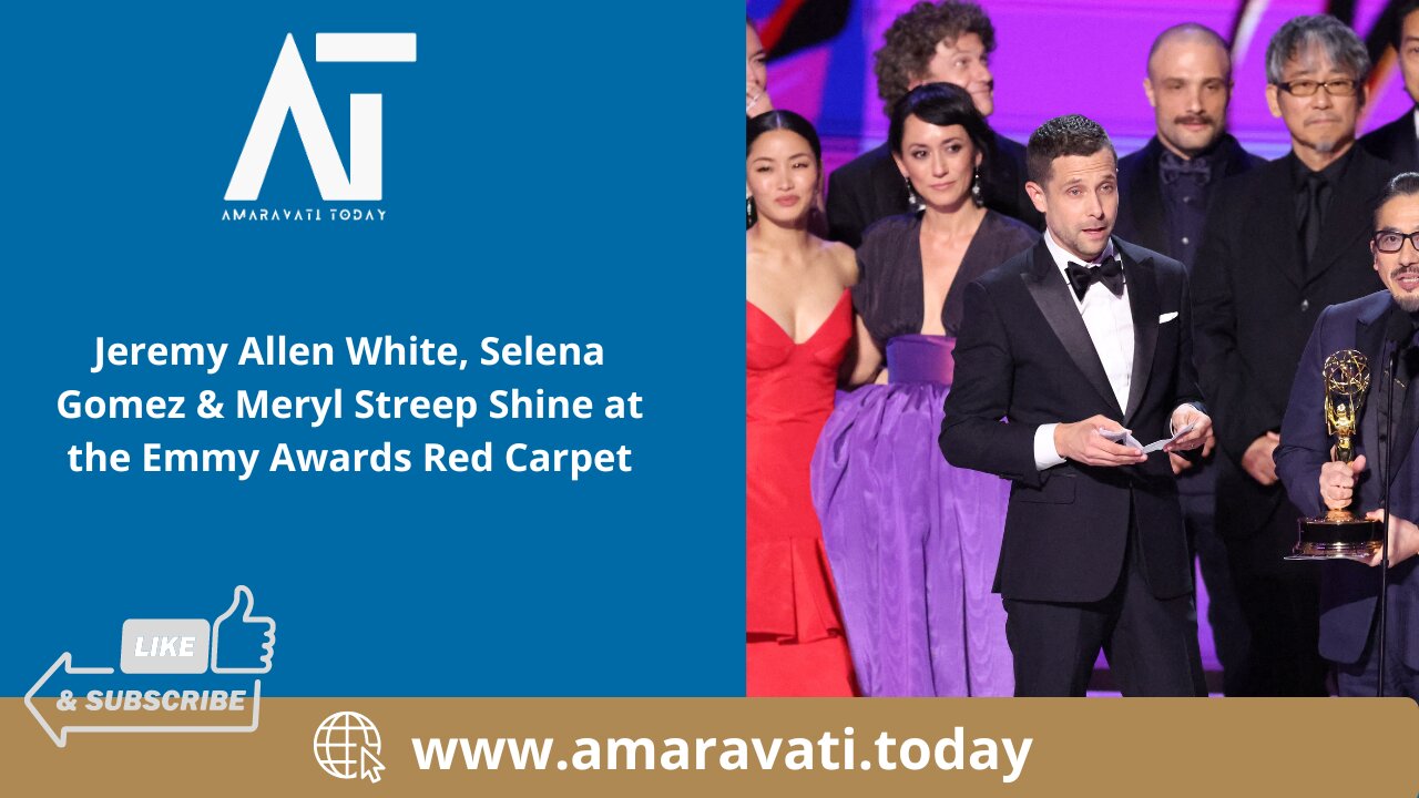 Jeremy Allen White, Selena Gomez & Meryl Streep Shine at the Emmy Awards Red Carpet |Amaravati Today