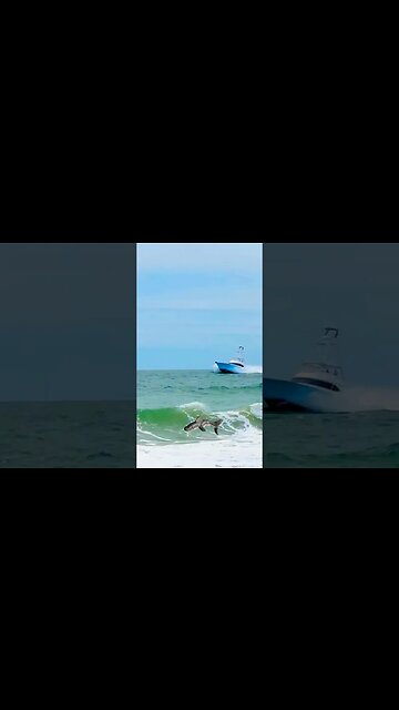 Yacht 🛥️ cuts through rough seas like a hot knife through butter! #shorts