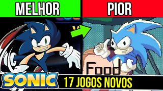 Do MELHOR ao PIOR ?! - TODOS os 17 JOGOS NOVOS do Sonic