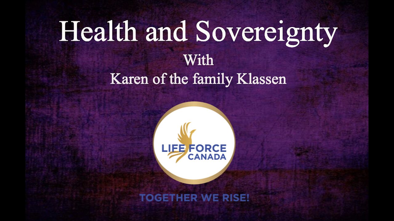 Health and Sovereignty - Health Panel August 2024