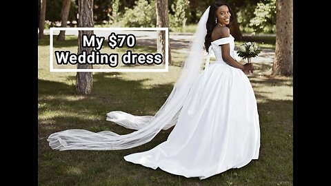 I spent 70 dollars for my Wedding Dress + (delivery)