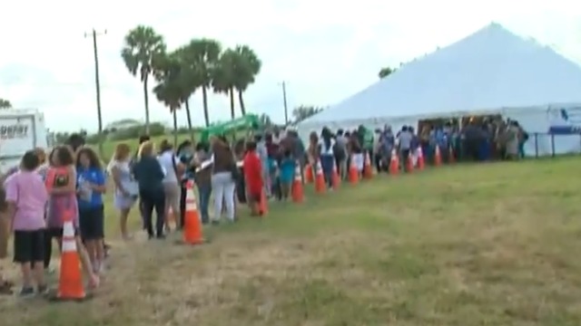 PBSO implements "soft" closes throughout day at Food for Florida sites to ease traffic