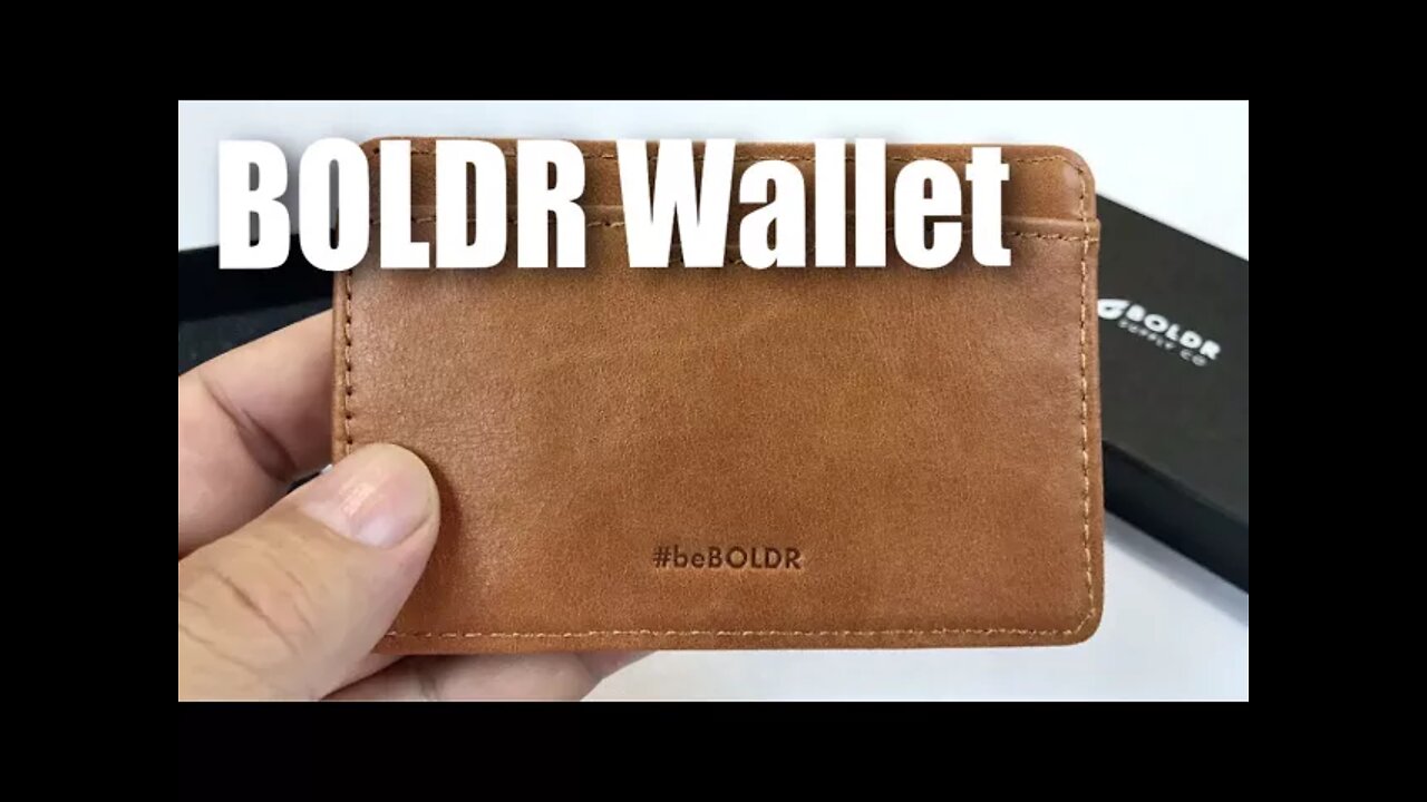 BOLDR caramel brown leather slim wallet Review