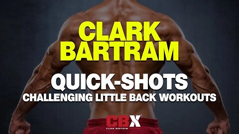 Quick Little Back Workout | Clark Bartram