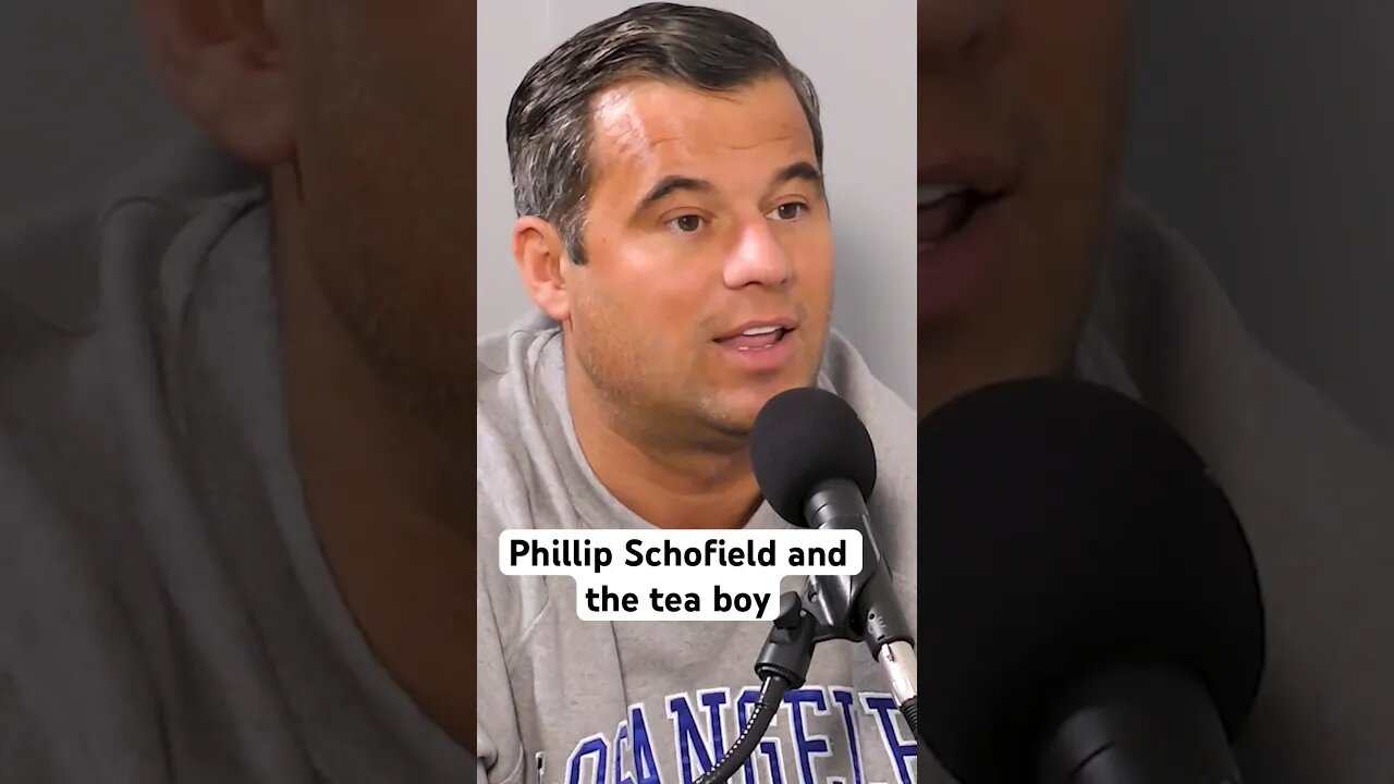 Phillip Schofield and the tea boy