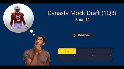 Dynasty Rookie Mock Draft (1QB) | Round 1