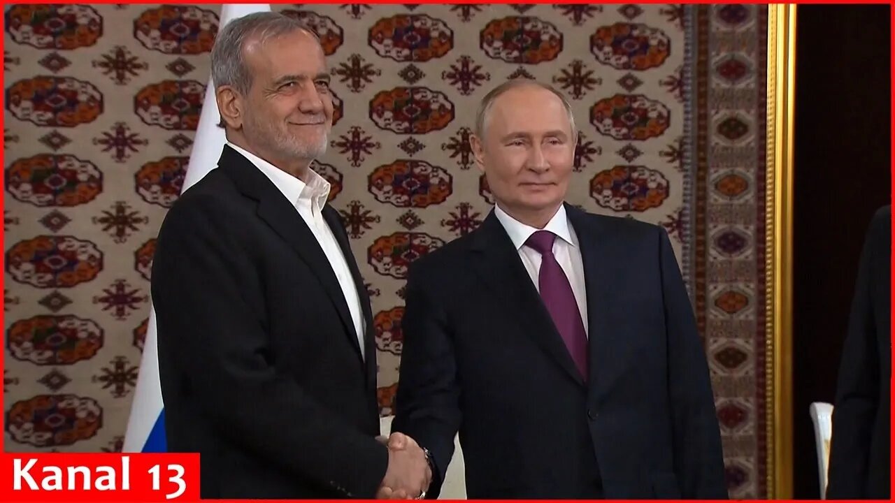 Russia's Putin meets with Iran's Pezeshkian on sidelines of Turkmenistan forum