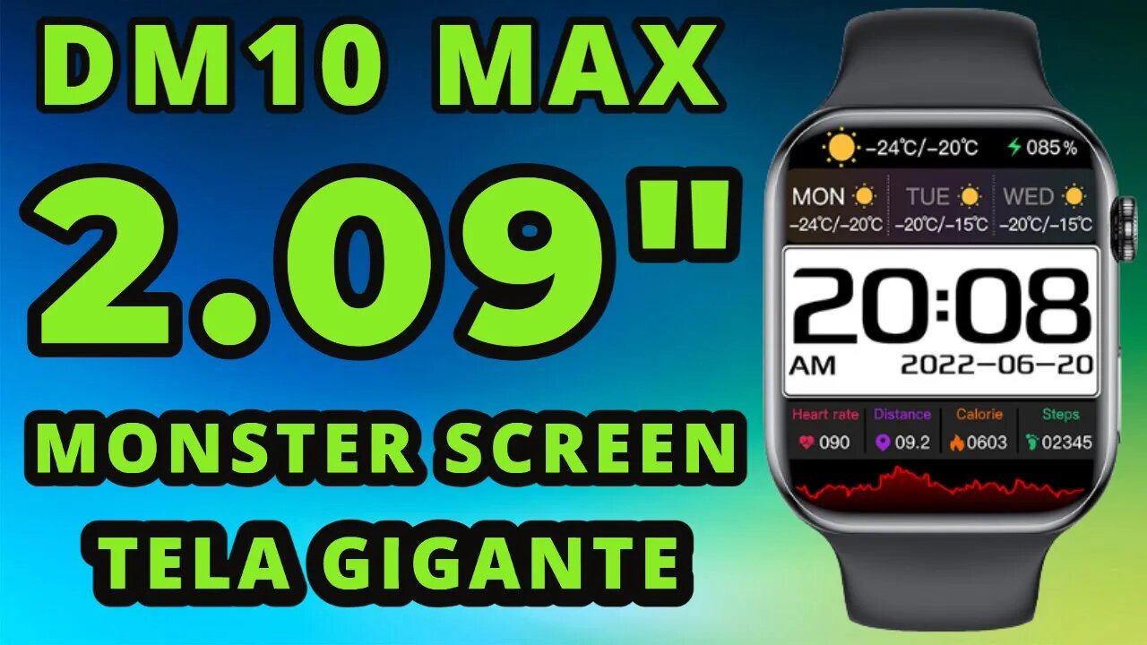 DM10 MAX Monster Screen 2 09 480x546 tela GIGANTE smart watch vs DT7 DT8 HW8 HW7 MAX