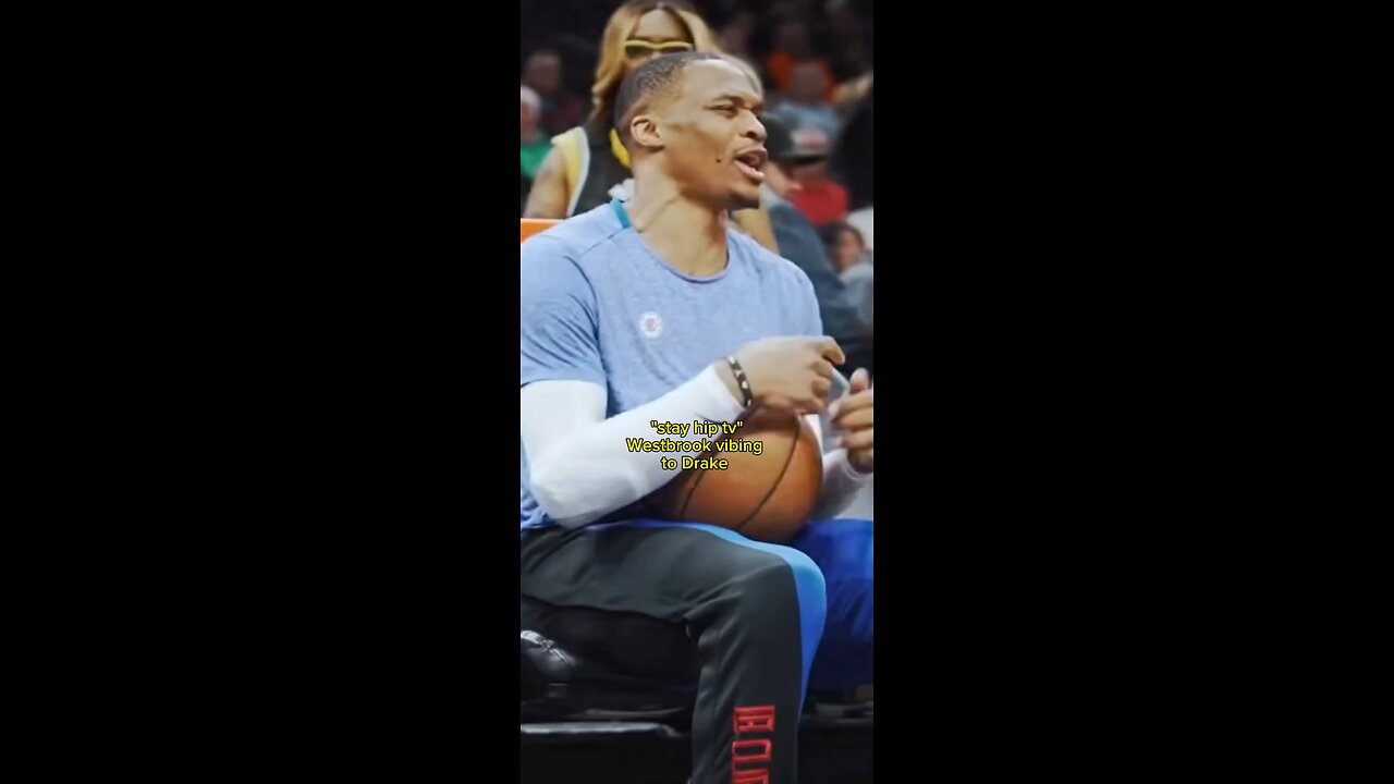 Westbrook vibing to Drake 🔥