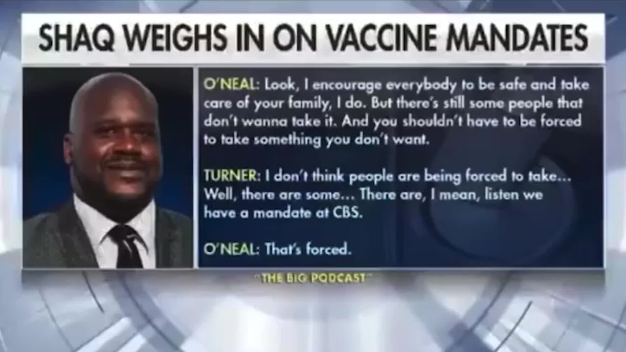 Based Shaq Criticizes Vaccine Mandates