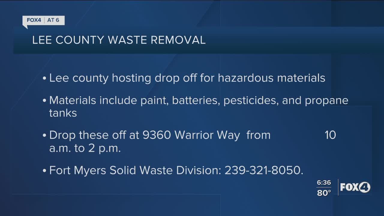 Hazardous Waste drop off this week