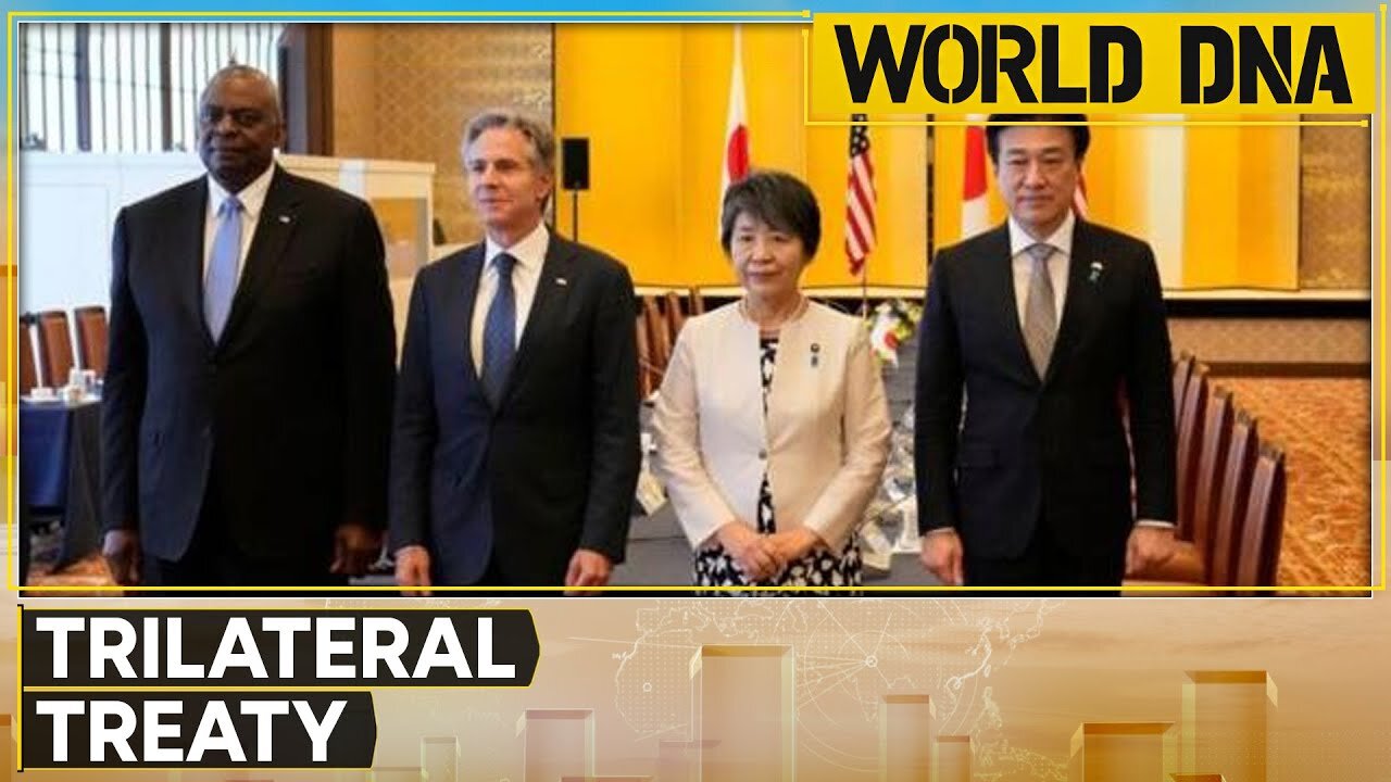 Japan signs security treaty with US, South Korea | World DNA | WION| RN ✅