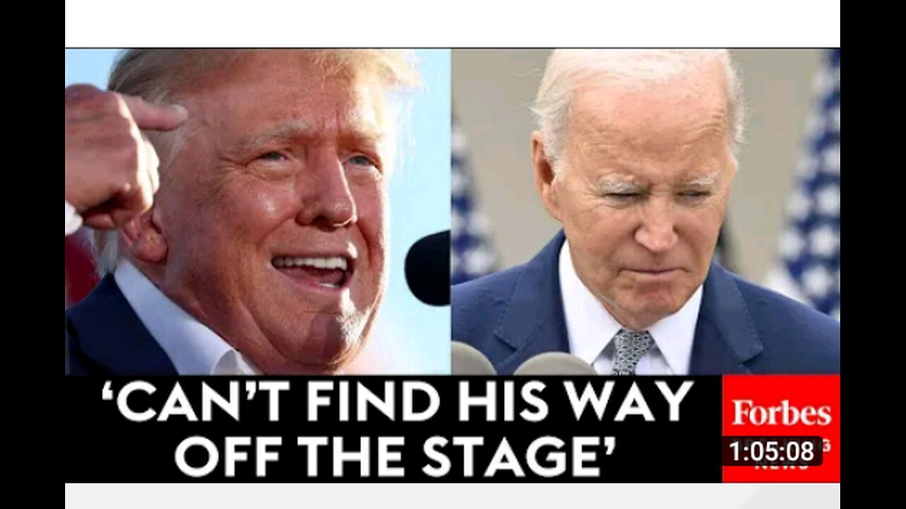 Breaking news Donald trump ruthlessly mocase joe biden during