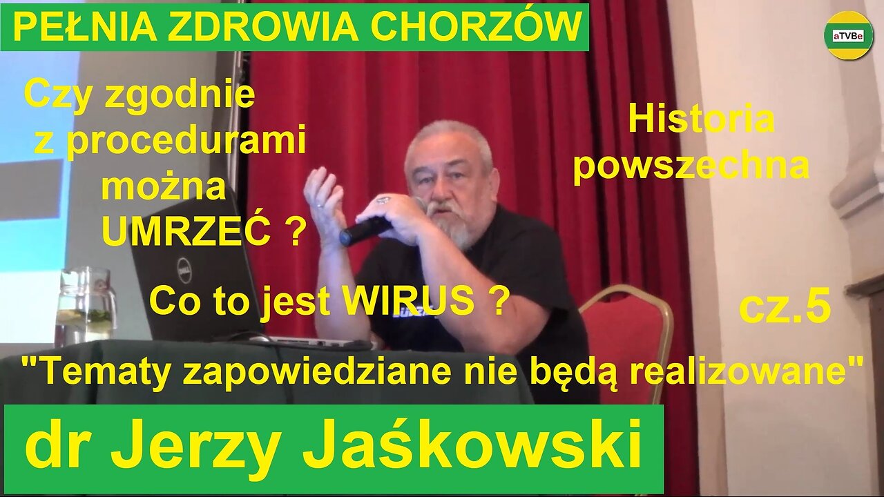 dr Jerzy Jaśkowski "Czy można UMRZEĆ zgodnie z procedurami?" cz.5 usunięty przez YT