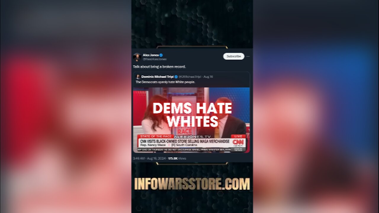 CNN Democrats Hate Whites - Alex Jones on X