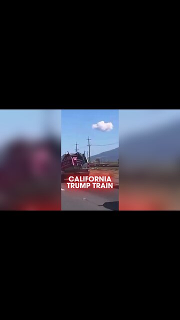 Massive Trump Train in California