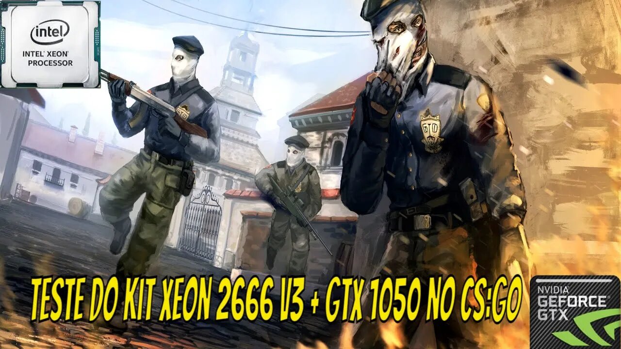 TESTANDO O KIT XEON E5 2666 V + GEFORCE GXT 1050 no CS:GO