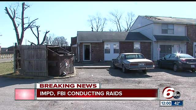IMPD, FBI conducting multiple raids across Indianapolis