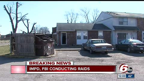IMPD, FBI conducting multiple raids across Indianapolis