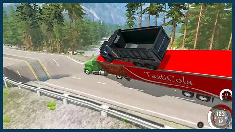 TruckFails | Truks vs Giant Pit #96 | BeamNG.Drive |TrucksFails