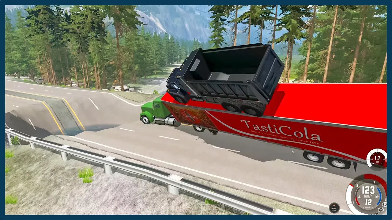 TruckFails | Truks vs Giant Pit #96 | BeamNG.Drive |TrucksFails