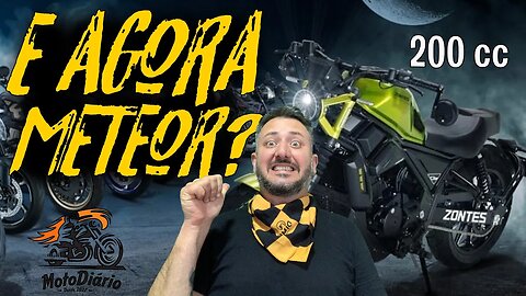 Nova ZONTES CUSTOM de 200cc pintando no pedaço 😮😀✅ E AGORA METEOR?