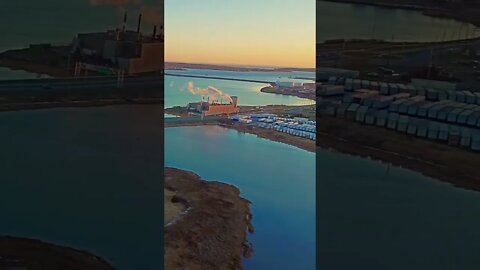 City Drone Shot at Sunset 🌅