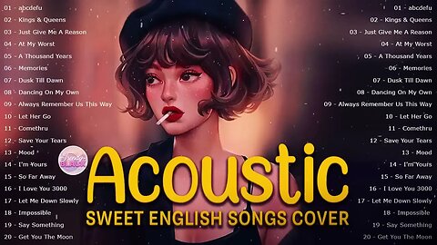 Best English Acoustic Love Songs Cover Playlist 2023 ❤️ Soft Acoustic Cover Of Popular Love Songs 5