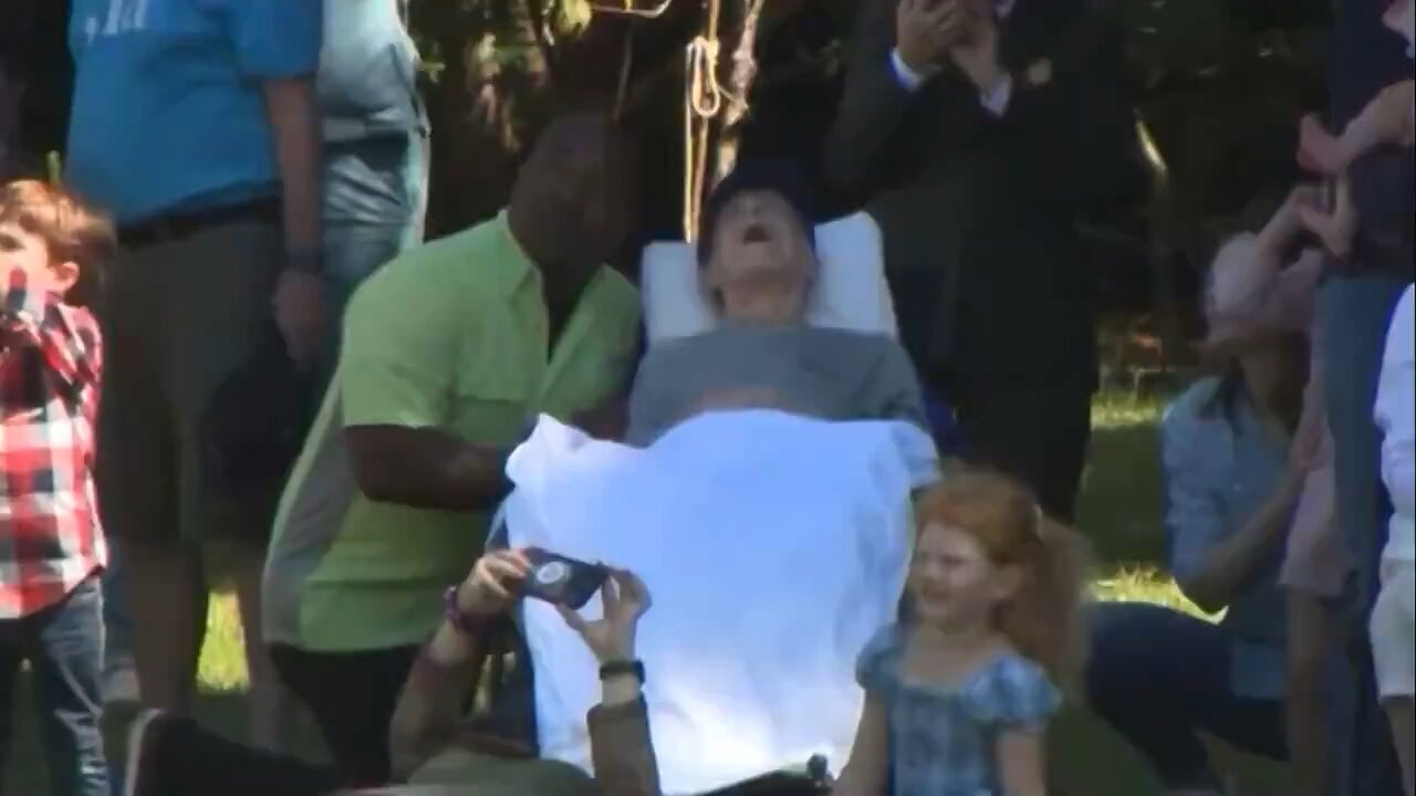A viral video shows 100-year-old former President Jimmy Carter casting his vote for Kamala Harris