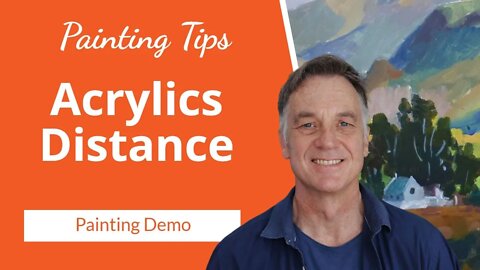 ACRYLIC Painting Tips for Creating Distance 🌳🎨