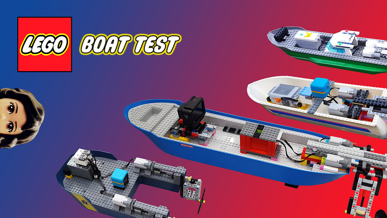 Lego RC Boat Testing / Buwizz / Power Functions / S-Brick / Powered Up