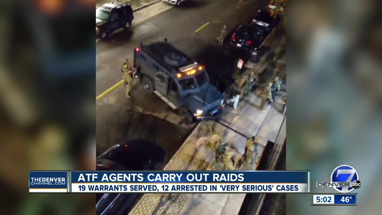 12 arrested as ATF agents, local law enforcement serve warrants in Denver metro area