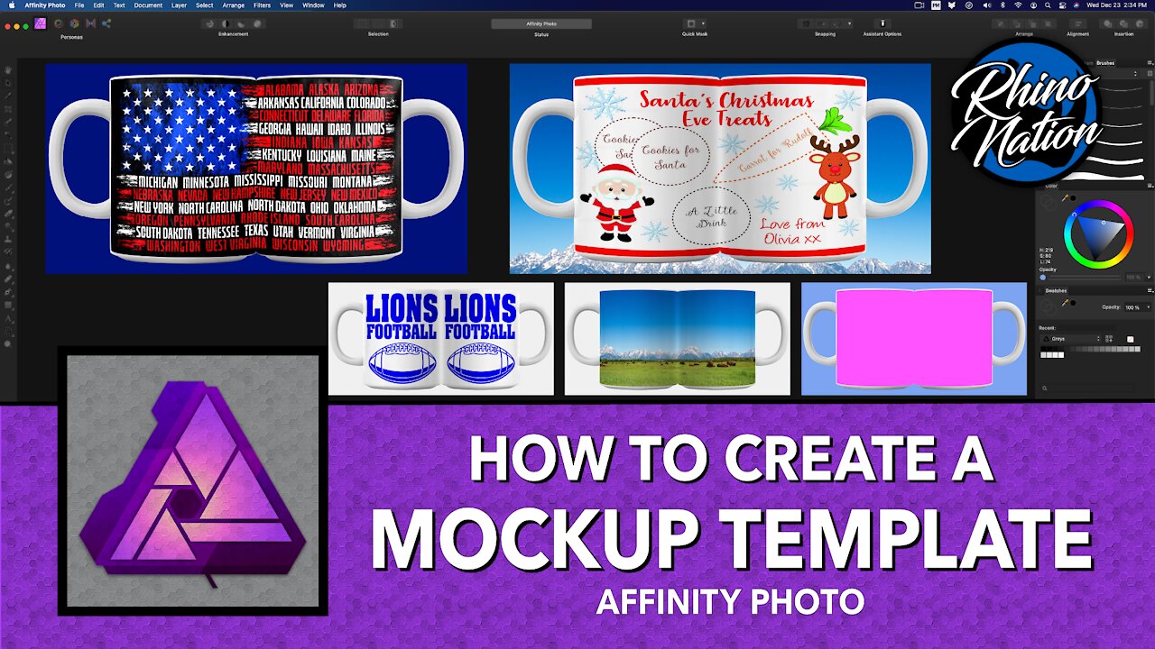 How to Create Mockup Templates in Affinity Photo