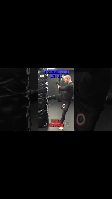Heroes Training Center | Kickboxing & MMA - Scissor Round Kick - Back | #Shorts