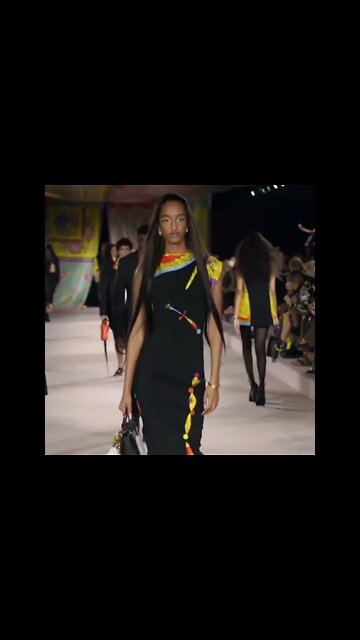 Monatougaard in Versace Spring/Summer 2022 FashionShow