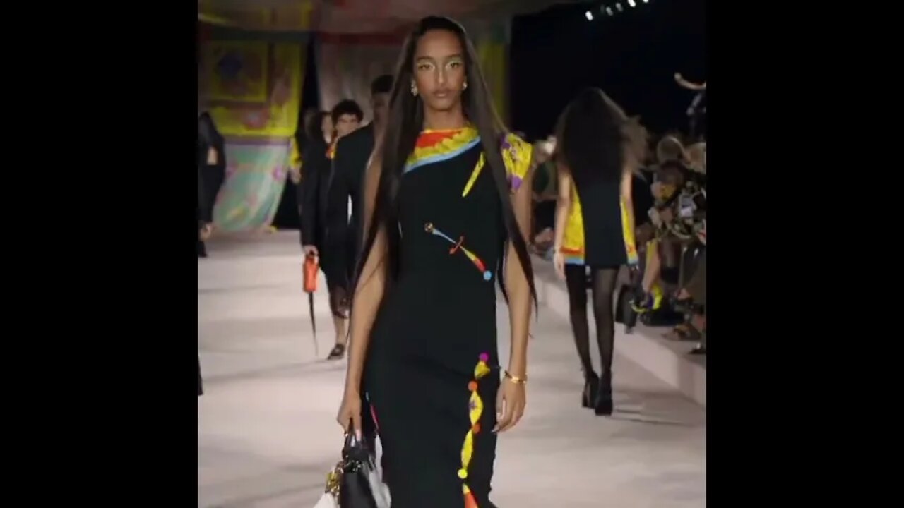 Monatougaard in Versace Spring/Summer 2022 FashionShow