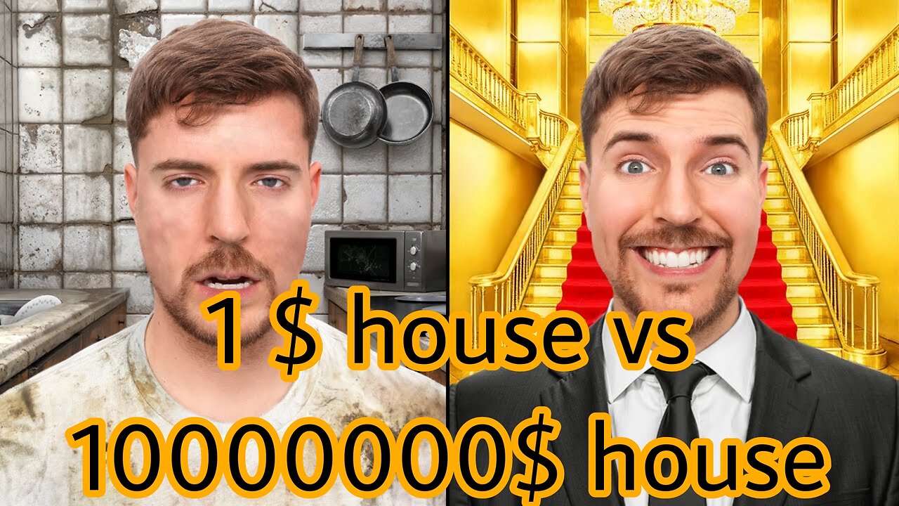 1 $dollorhouse vs 1000000$ house