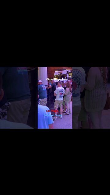 Las Vegas Fremont St., Circa, Hotel Casino stage area. Weekend music dancing & fun weekdays too!