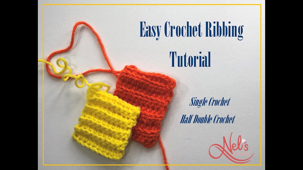 Easy Crochet Ribbing Tutorial