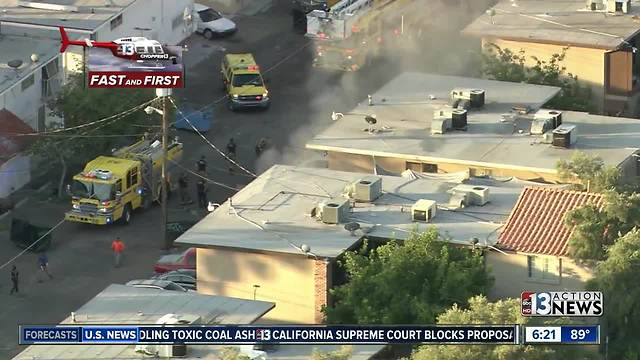 Fire near Maryland Parkway and Desert Inn | Breaking news