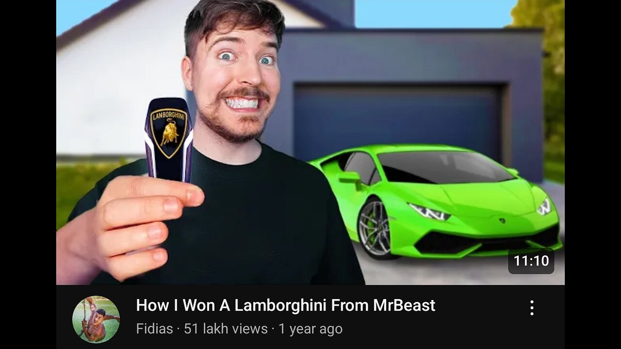 How I won a Lamborghini