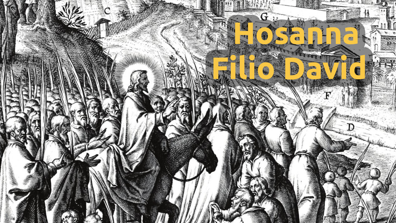Matthew 21:1-9 Latin Gospel Reading for Palm Sunday
