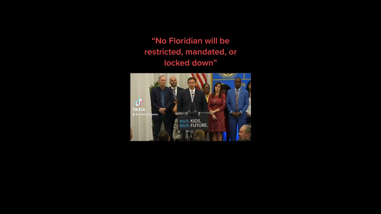 DeSantis calls out the lockdown BS