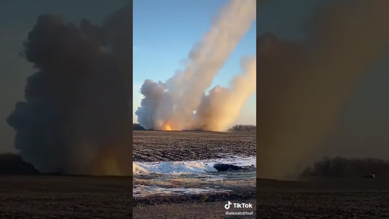 Two Russian MLRS Firing