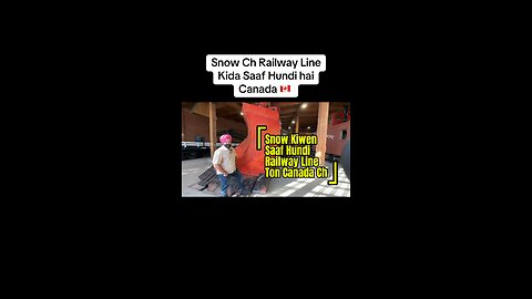 Cleaning Snow from Railway Line