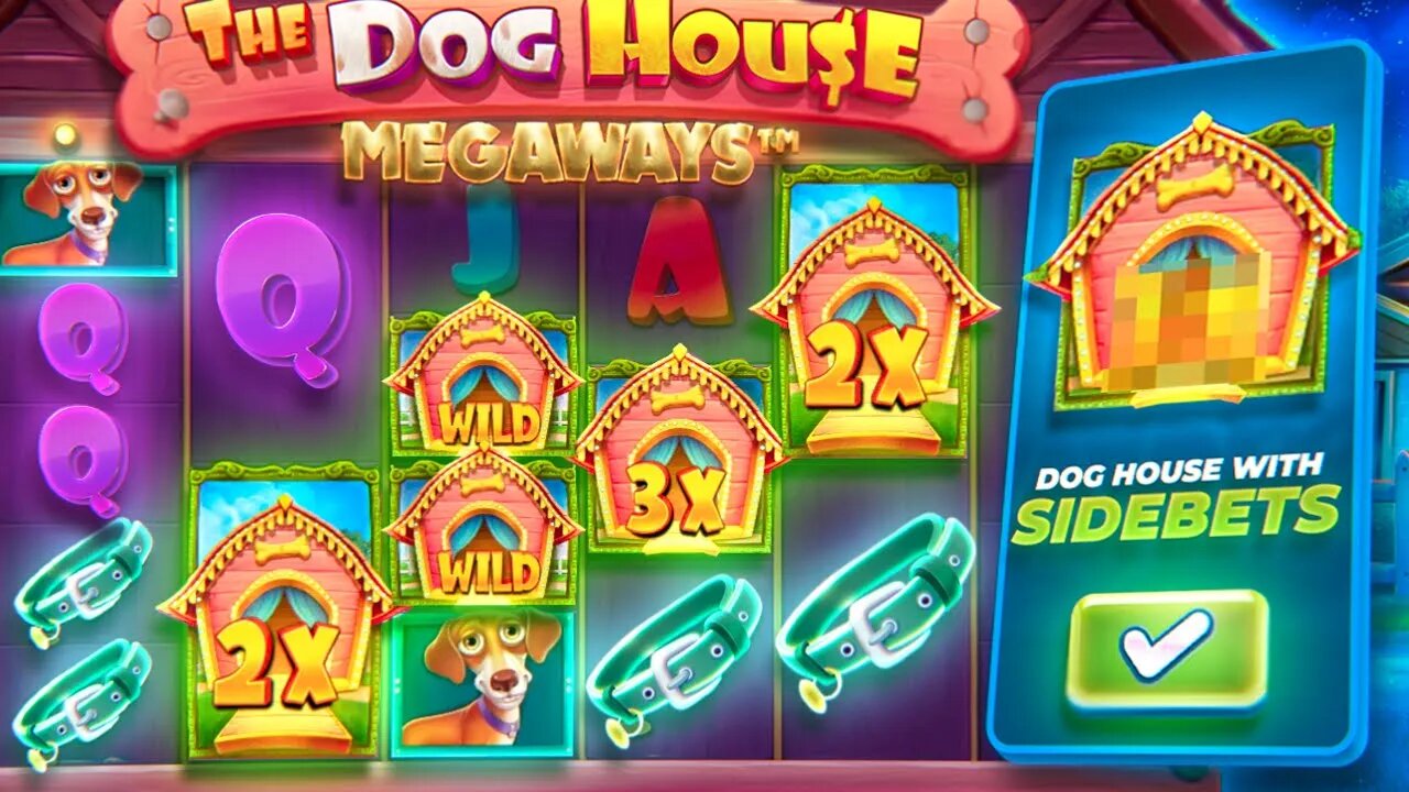 INSANE SCREEN ON DOG HOUSE MEGAWAYS WITH SIDE BETS!